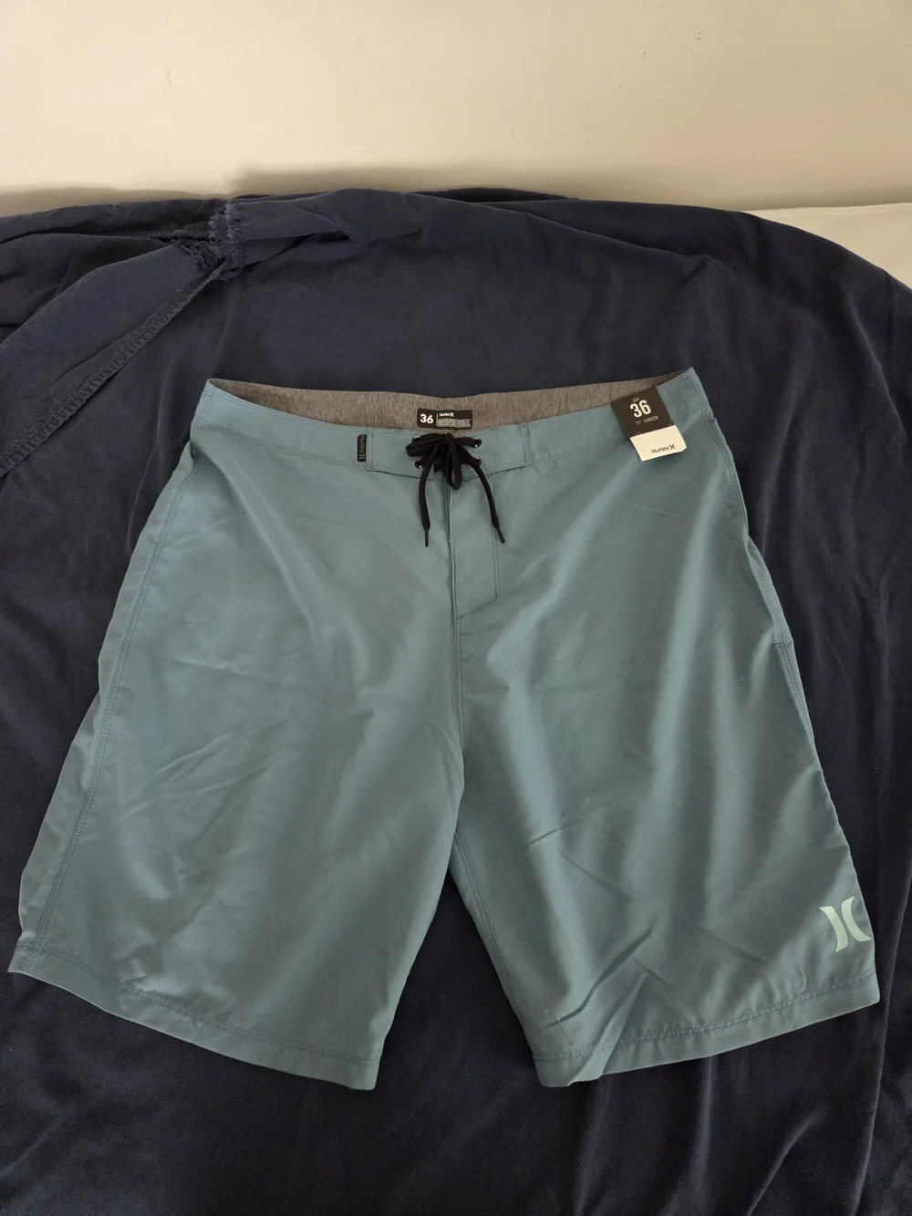 Hurley Men’s Blue Swim Boardshorts - 36